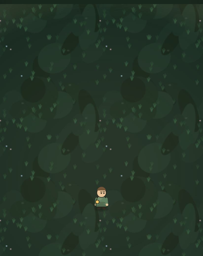 Deep mist beyond the fence: dim ground, drifting spores, and the shapes of unclaimed wilds